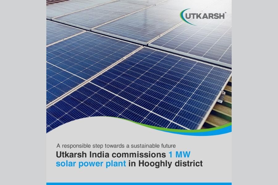 Utkarsh India Limited commissions a 1MW Solar Power Plant- in the Hooghly district of West Bengal