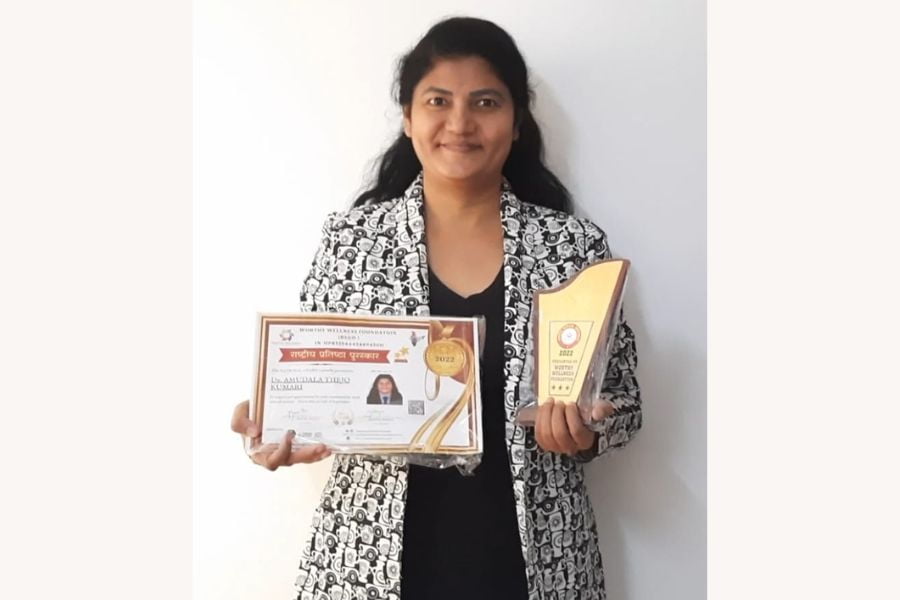 Dr. Thejo Kumari Amudala Honoured With Rashtriya Prathista Puraskar National Award