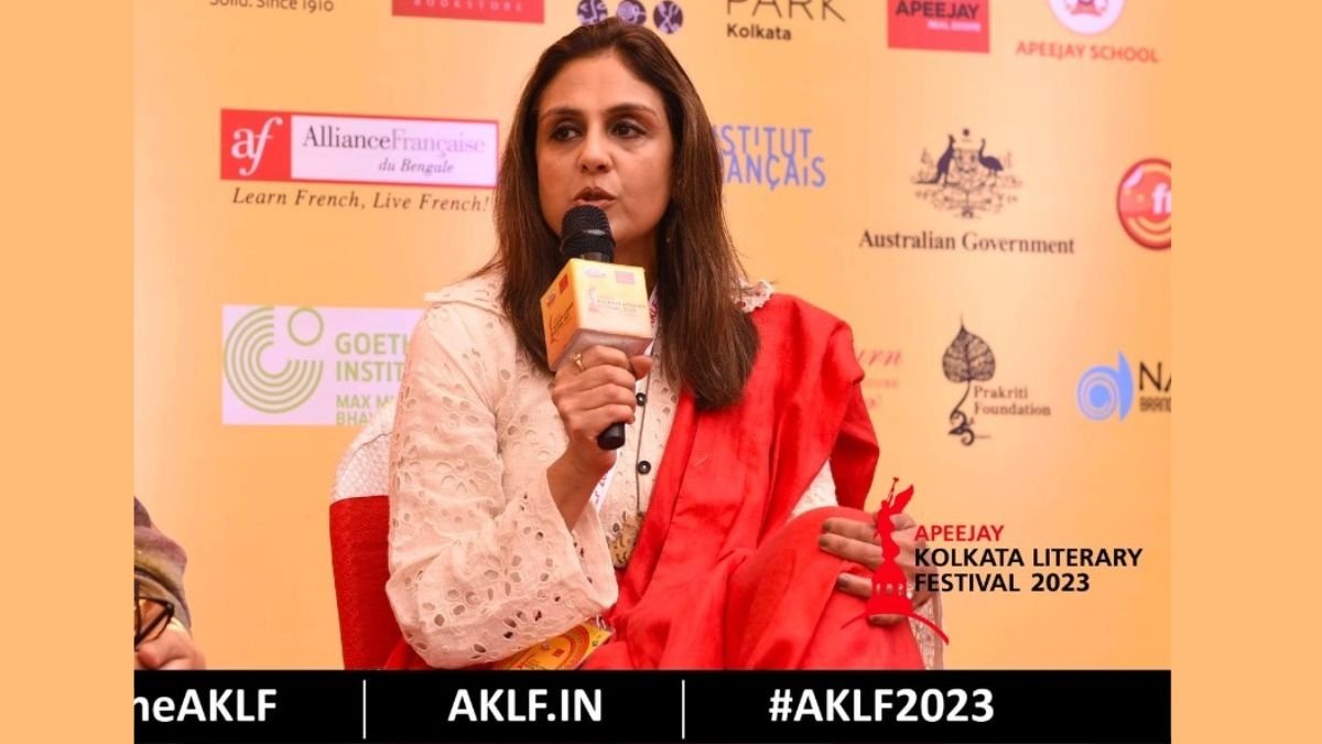 Indian Mythology Author Shalini Modi shares her views during a session at the prestigious Apeejay Kolkata Literary Festival 2023