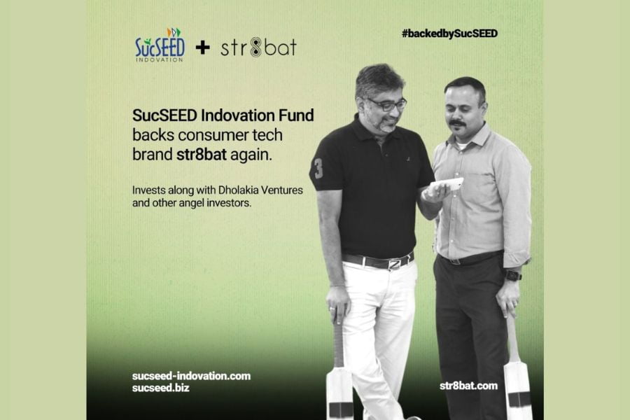 str8bat, a Consumer Tech Company in Sports, raises funds from SucSEED Indovation