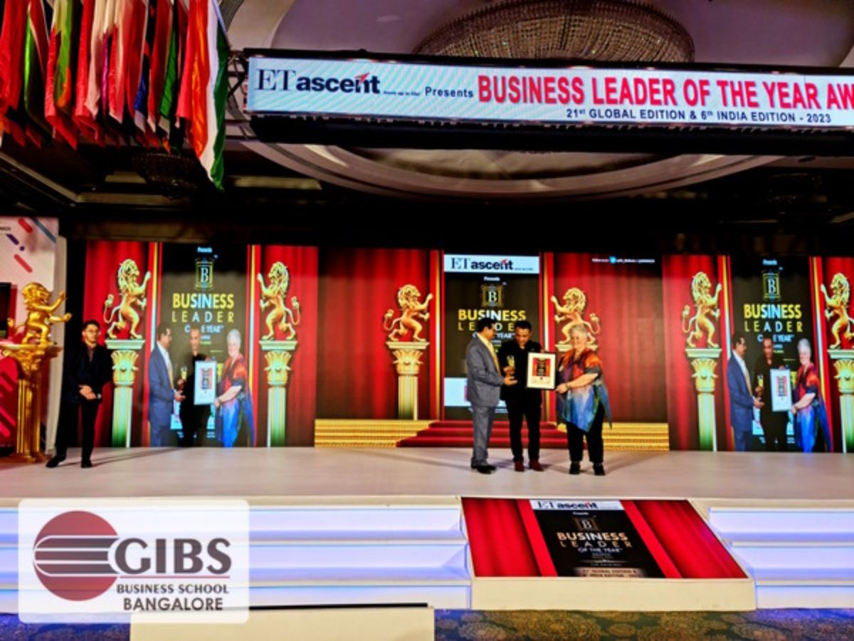 GIBS Bangalore wins Best Management Institute; Mr. Ritesh Goyal named Business Leader of the Year at ET Ascent 2023
