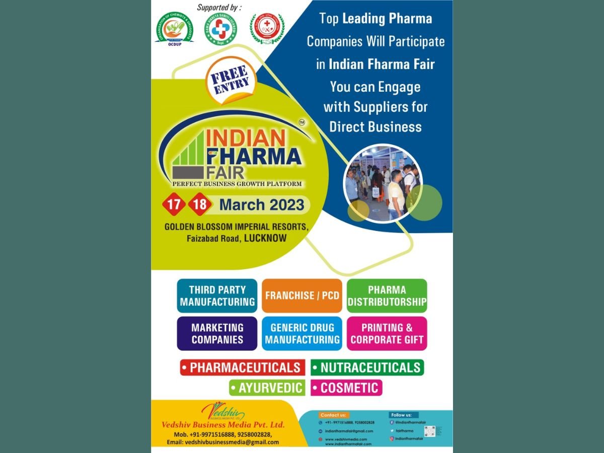 Lucknow to host the eighth edition of the Indian Fharma Fair in hybrid mode