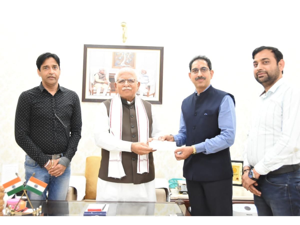 Intersoft Data Labs’s MD, Sandeep Passey Contributes Rs 20 lakh to CM Haryana CSR Fund