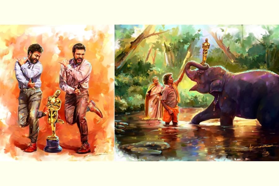 Artist AP Shreethar celebrates India’s latest Oscar wins with the power of art