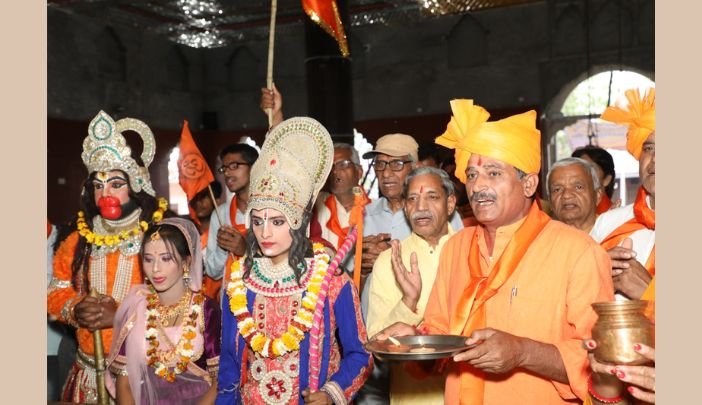 Grand Shri Ram Shobhayatra organized in Sanganer under ‘Hamara Sanatan, Virat Sanatan’ campaign Various programs are being organized across the country regarding the Hindu New Year