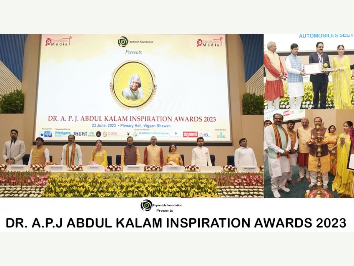 Topnotch Foundation Acknowledged and Felicitated the Winners of Dr. A.P.J Abdul Kalam Inspiration Awards 2023