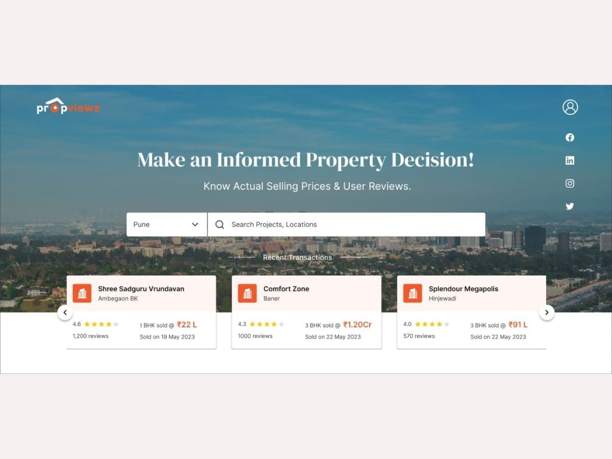 PropViewz: Transforming Property Buying on Propviewz.com with newly launched features; Past Transaction Data & User Reviews