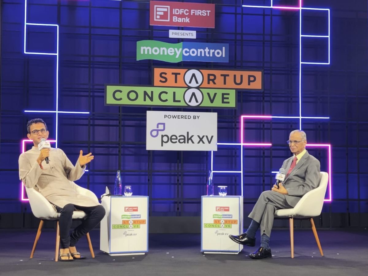 Every startup should have only one leader, not multiple leaders,” says Narayana Murthy at the Moneycontrol Startup Conclave 2023