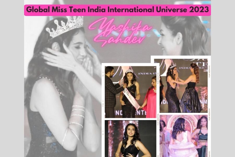 Yashika Sahdev, an 18 year old teenager was crowned as the Global Miss Teen International Universe 2023