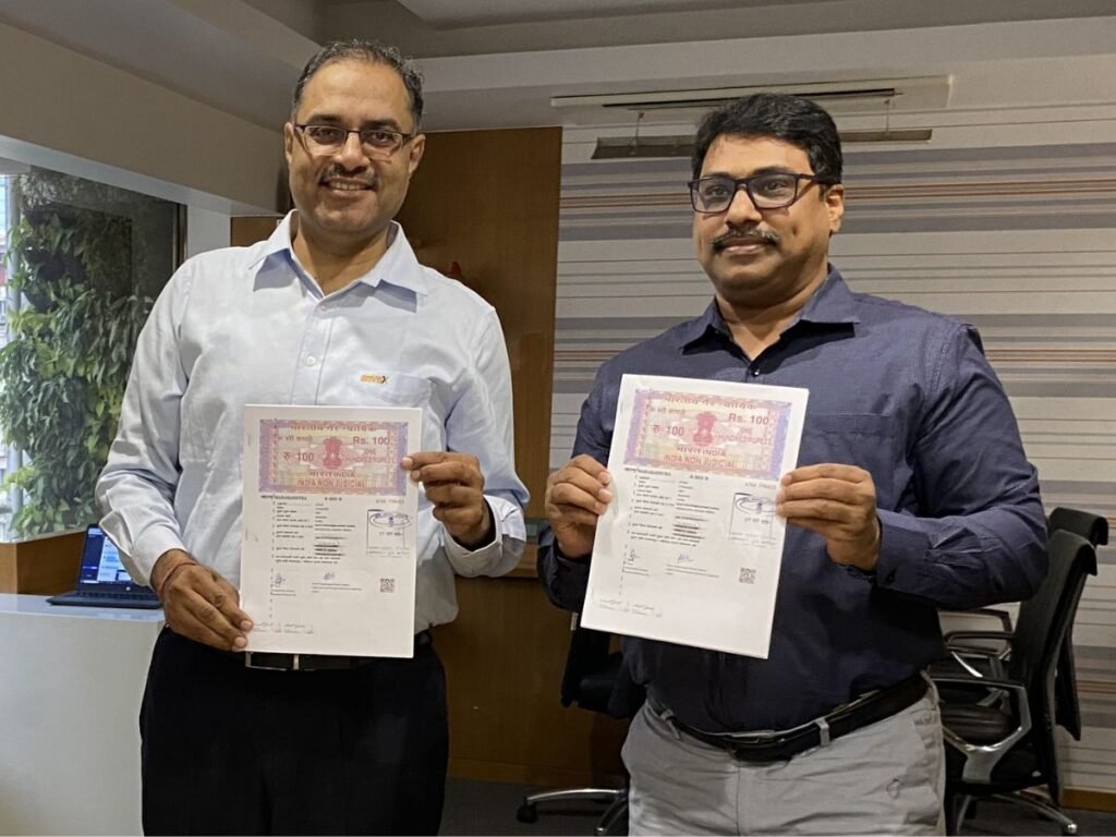 greytHR and Savex Technologies join forces to help businesses automate their HR management processes - From Left to Right - Atul Gaur, Director, Savex Technologies and Mohammed Azhar, Chief Sales Officer, greytHR - PNN Digital
