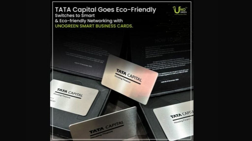 Tata Capital Embraces Sustainability with UnoGreen Smart Business Cards - Tata Capital's UnoGreen Smart Business Cards Drive Sustainable Practices - PNN Digital