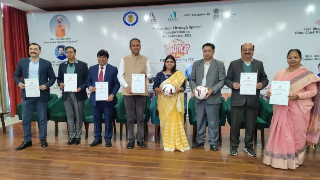 Rajasthan's Education Department launches 'Bounce of Joy' - an education through Sports program in partnership with STAIRS Foundation - A CSR initiative of ITC - PNN Digital