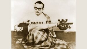 Pt. Radhika Mohan Maitra And his bona fide 'Mohanveena' – a wonder instrument created in 1948