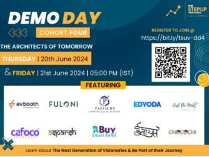 Startup Incubator The StepUp Ventures (TSUV) Announces Cohort 4 Demo Day on 20-21 June, 2024