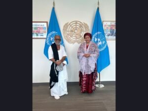 UN Deputy Secretary-General Amina Mohammed Meets Morari Bapu