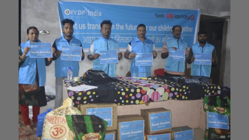 IYDF and Bookmylaundry Join Forces to Ignite Hope for Underprivileged Children