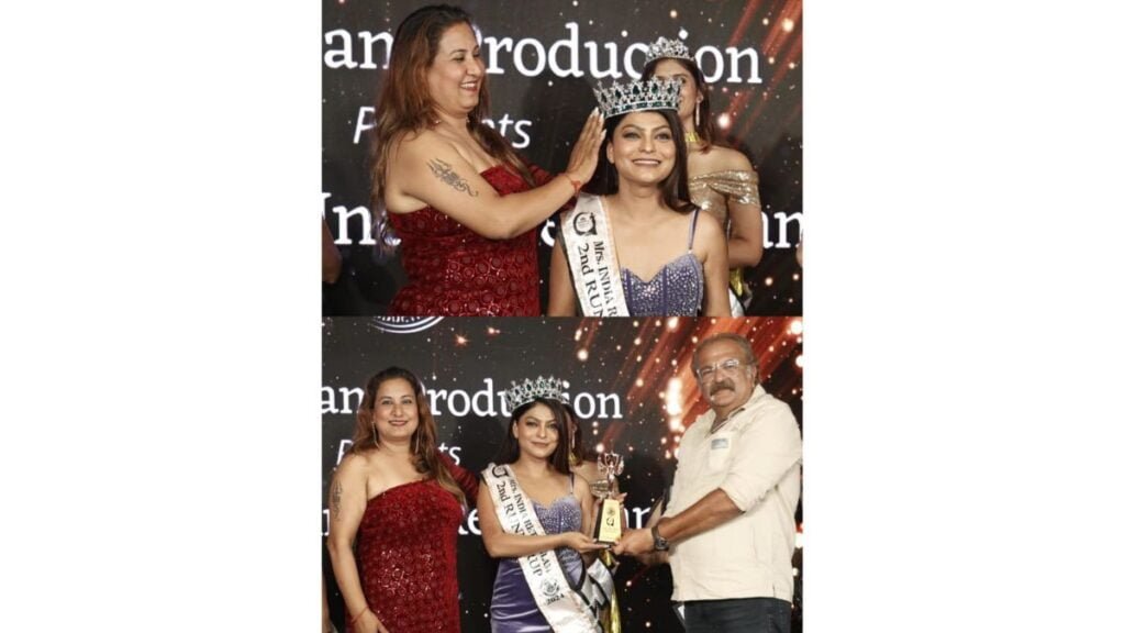 Rani Brunothe Pereira won the title of 2nd Runner-up at Mrs. India 2024 organized by Retroglam Productions