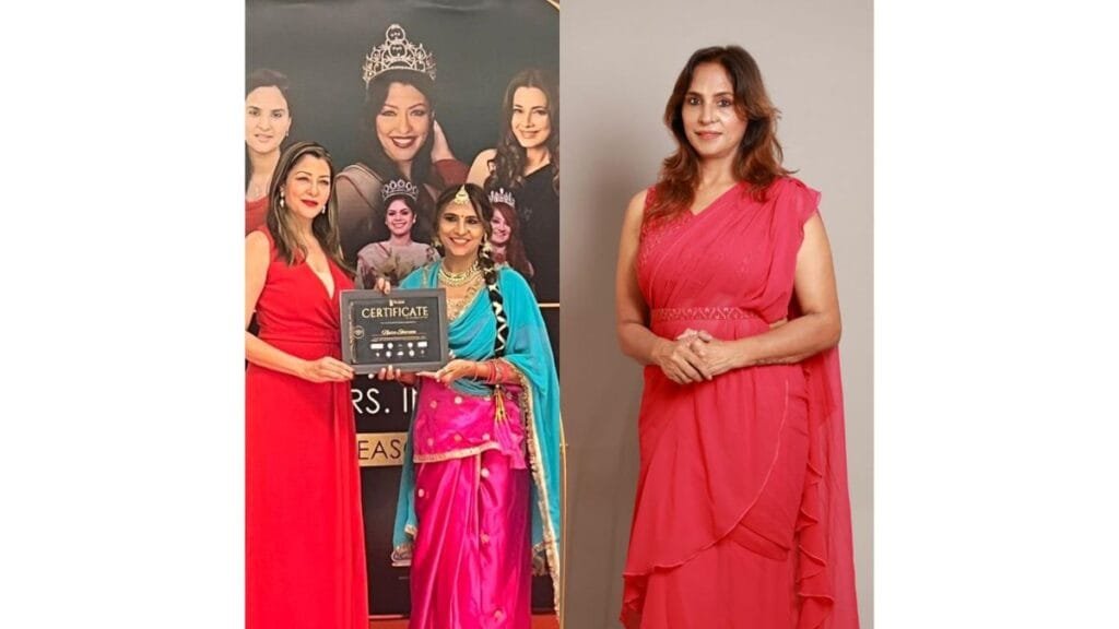 Neera Sharma won the title of Timeless Beauty at Marvellous mrs india beauty pageant 2024