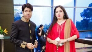 Royal Family of Hyderabad Kin Sahebzadi Maheen Rahman design Khada Dupatta for Times Fashion Week