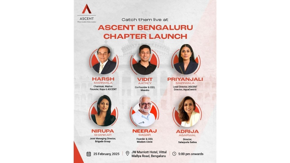 Bengaluru’s Premier Gathering for Business Leaders – ASCENT Bengaluru Chapter Launch