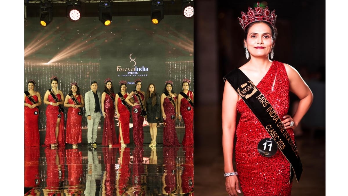 Mrs. India One in a Million – 2025 (Season 5) Winner Archana Shankar in (Classic Category)
