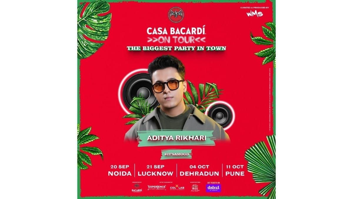Casa BACARDÍ On Tour Set to Bring Aditya Rikhari Live to Noida, Lucknow, Dehradun & Pune BACARDÍ