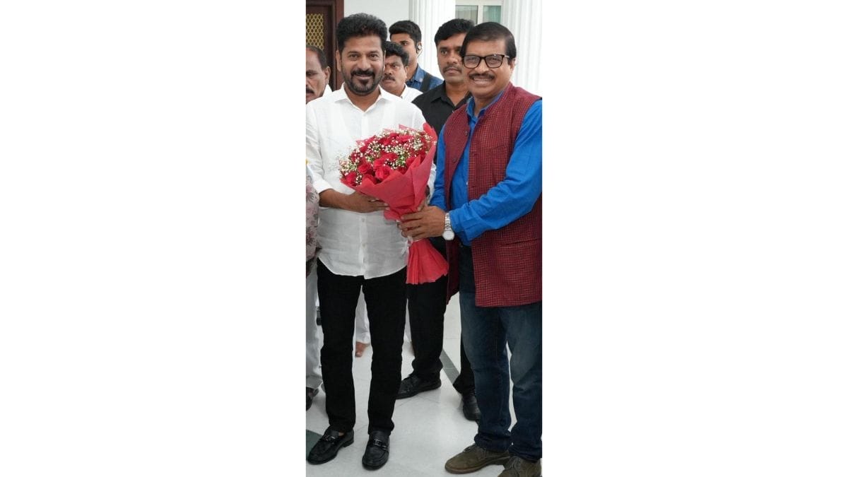 Abhijeeth Bhattacharjee invited the Chief Minister Revanth Reddy to Grace Diamond Jubilee Dussehra Celebrations