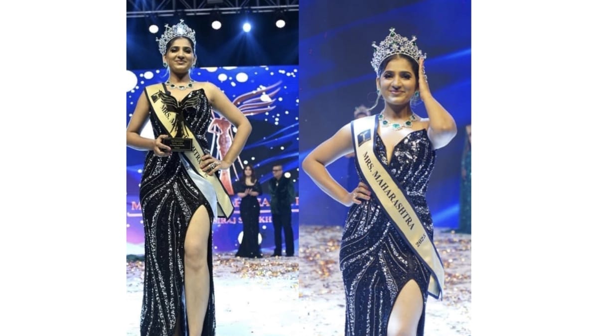 Mrs. Sneha Siddharth Kalbhor won the Title Of Mrs Maharashtra 2025 Mrs. Sneha Siddharth Kalbhor won the Title Of Mrs Maharashtra 2025 - PNN