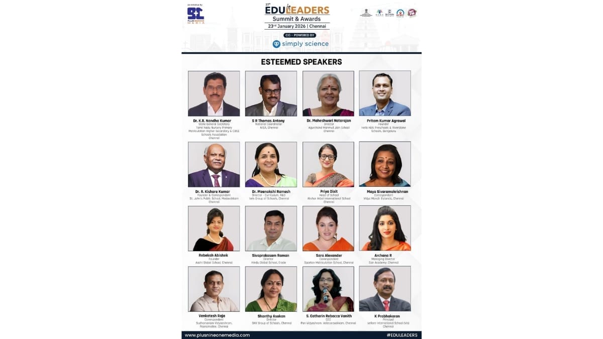 27th EDULEADERS Summit & Awards in Chennai to Spotlight Education Leadership Ahead of Union Budget 2026 EDULEADERS