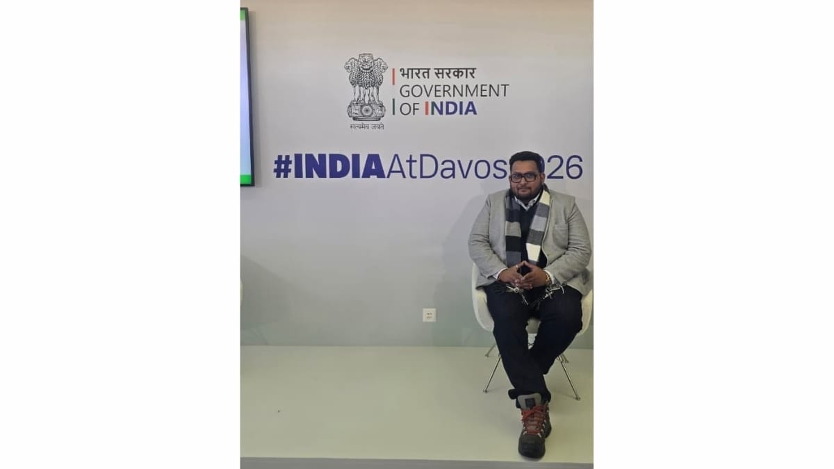 Gujarat’s youngest cybersecurity entrepreneur Dhruv Pandit represented India at WEF 2026 in Davos cybersecurity-PNN