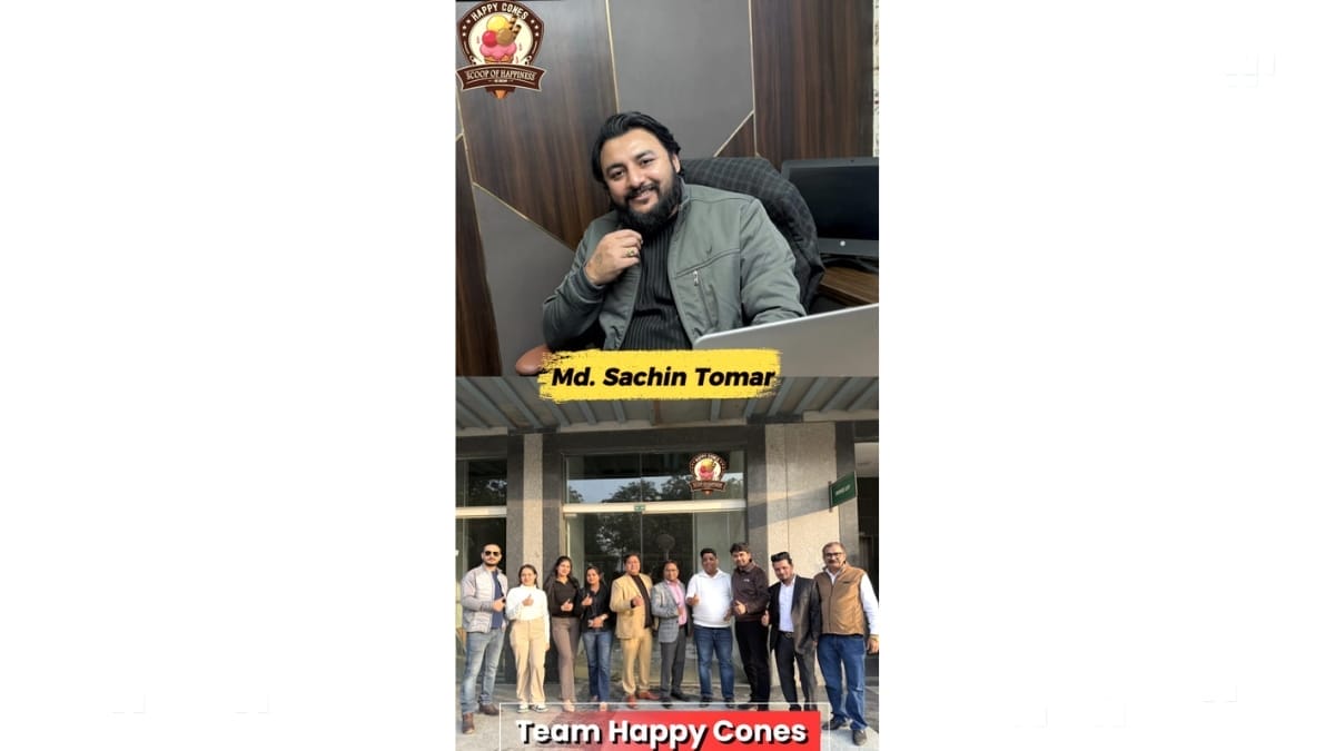 Happy cones is opening one of India’s first biggest ice cream parlour and café lounges: Spaze platinum sector 47 Gurugram Happy cones-PNN