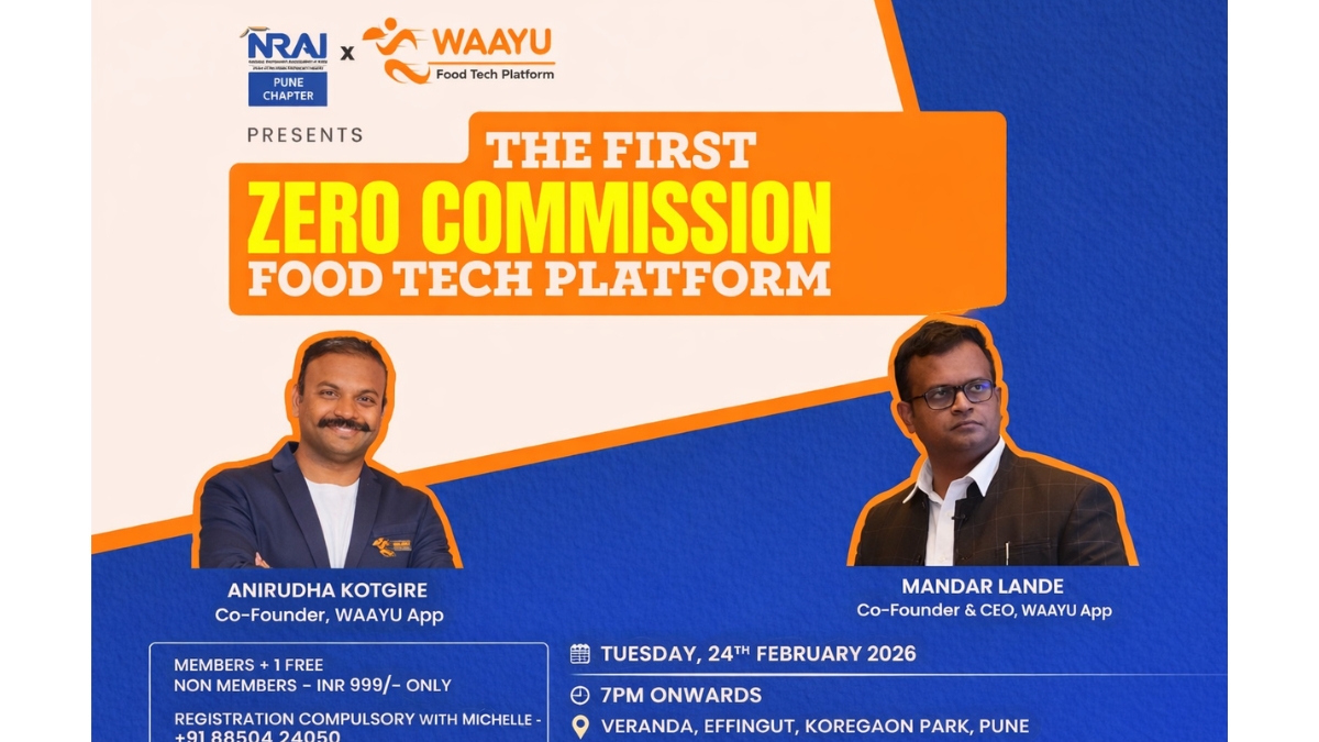 180 Plus FnB Leaders and NRAI on One Stage: WAAYU Anchors High-Stakes Industry Dialogue in Pune 180 Plus F and B Leaders and NRAI on One Stage: WAAYU Anchors High-Stakes Industry Dialogue in Pune-PNN