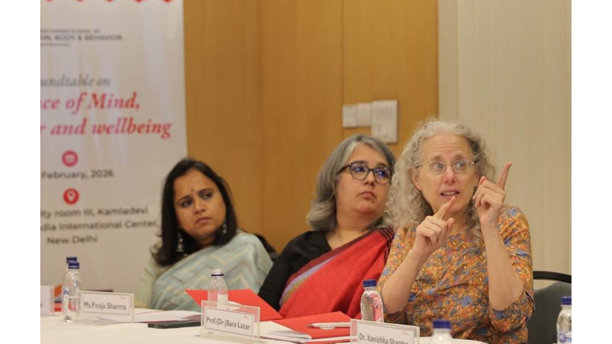 Harvard Professor Sara Lazar Joins a Roundtable on the Science of Mind, Behaviour, and Wellbeing organized by Rishihood University