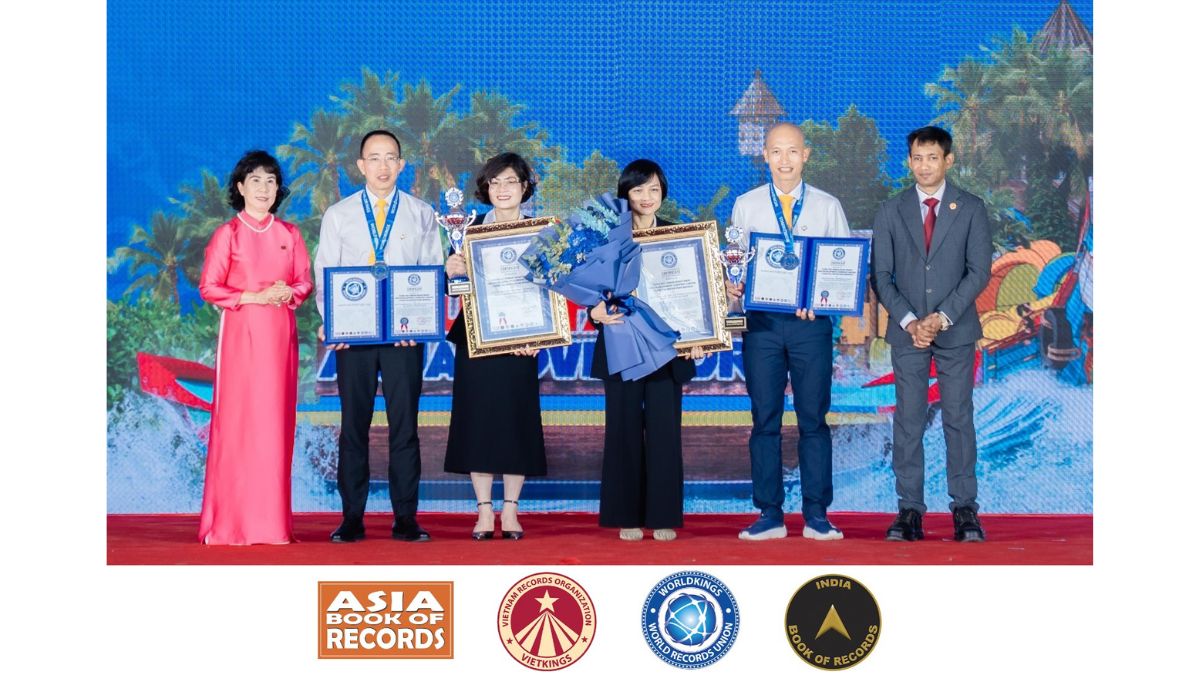 World Records Union Confers Two World Records to Sun Group of Vietnam for Its Newly Launched Aqua Adventure Park