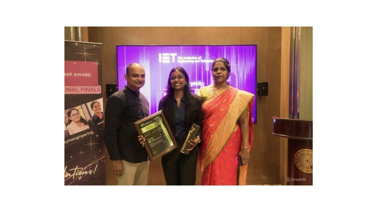 Chennai Engineering Student Wins IET Scholarship for Solar-Powered Health Screening Kiosk
